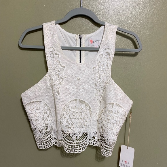 L’ Atiste Two Piece Lace Dress, Size L - Picture 2 of 8